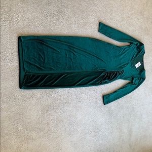 Fashion Nova Velvet slit dress